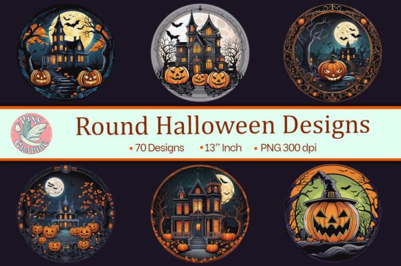 Download Round Halloween Designs - Halloween designs Collection