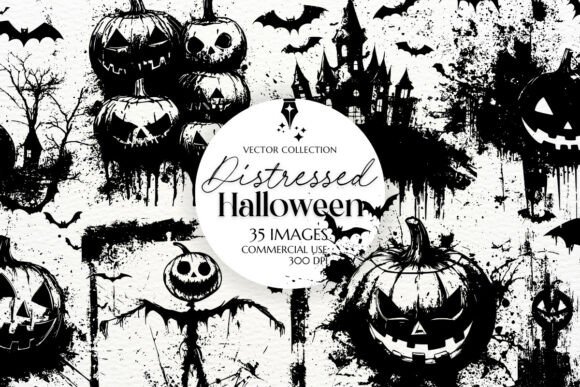 Download Distressed Halloween Designs SVG &amp; PNG - Halloween designs Collection